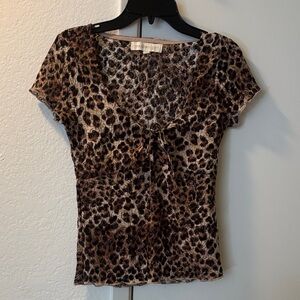 Leopard Print Women Top